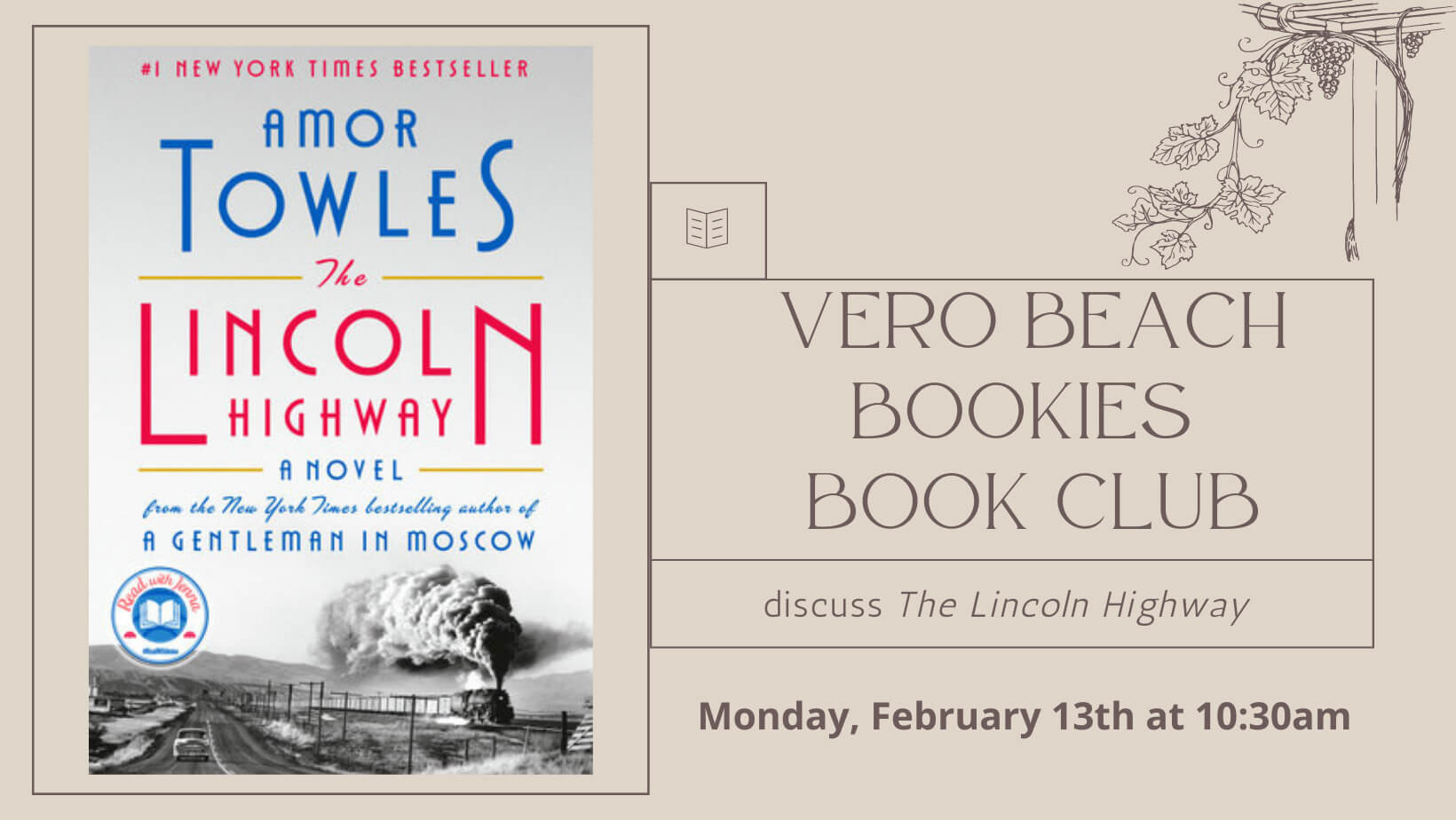 Vero Beach Book Club discusses The Lincoln Highway by Amor Towles