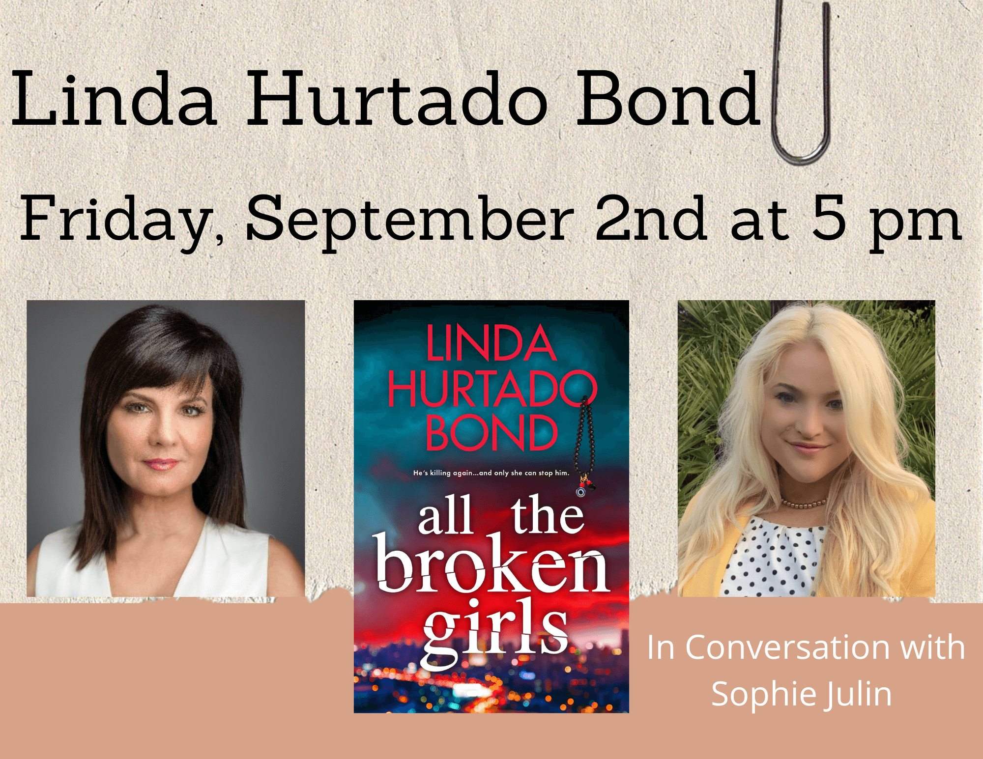 Linda hurtado Bond in conversation with Sophie Julen